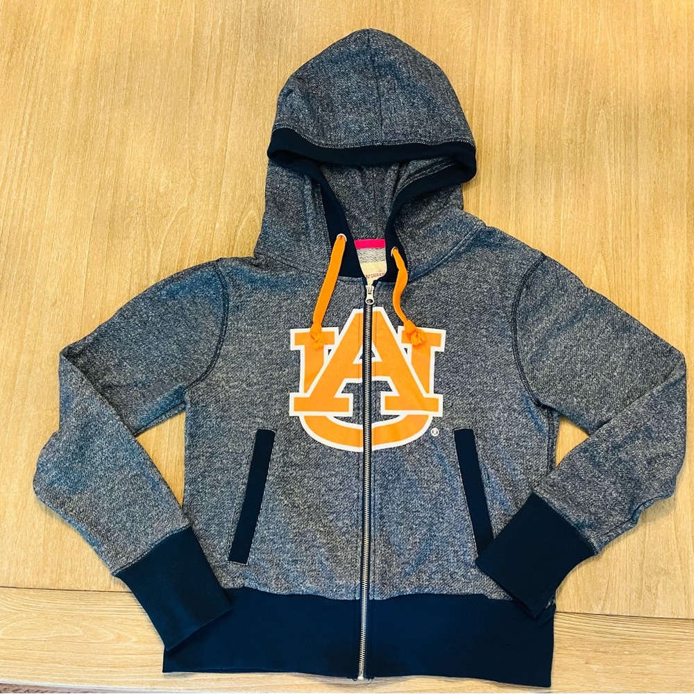 Auburn University Full zip Hoodie by Wishbone/navy-Women’s size large